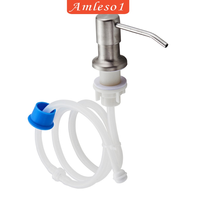 [AMLESO1] เครื่องจ่ายสบู่สเตนเลส 45 นิ้ว สําหรับอ่างล้างจาน