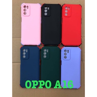 เคสสีพาสเทสกันกระแทกOPPO A16/Reno6Z (5G)คลุมกล้อง