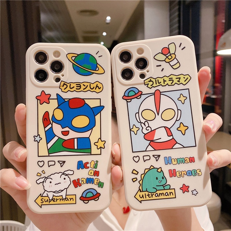 เคสโทรศัพท์มือถือแบบนิ่ม ลายอุลตร้าแมนน่ารัก สําหรับ Samsung A03 A01 CORE S21 S20 FE S22 plus M23 A53 A73 5G Note 20 ultra J7 prime j6 plus A21S A42 5G A23 4G