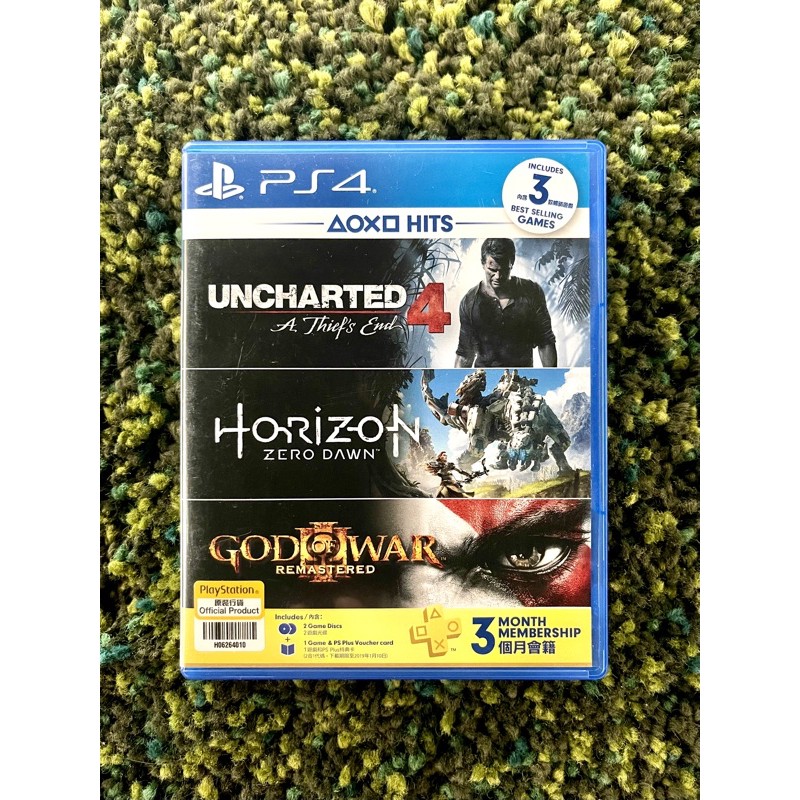 แผ่นเกม ps4 มือสอง / Uncharted 4 + Horizon / zone all