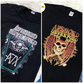เสื้อยืดวง Avenged พิมพ์หน้า หลัง