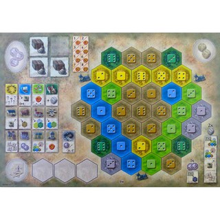 โปรโม ตัวเสริมเกมส์ Castles Of Burgandy : The 4th Expansion - Monastery Boards boardgame