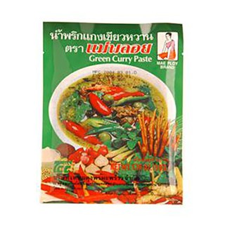 แม่พลอยน้ำพริกแกงเขียวหวาน 50กรัม Mae Ploi Green Curry Paste 50g