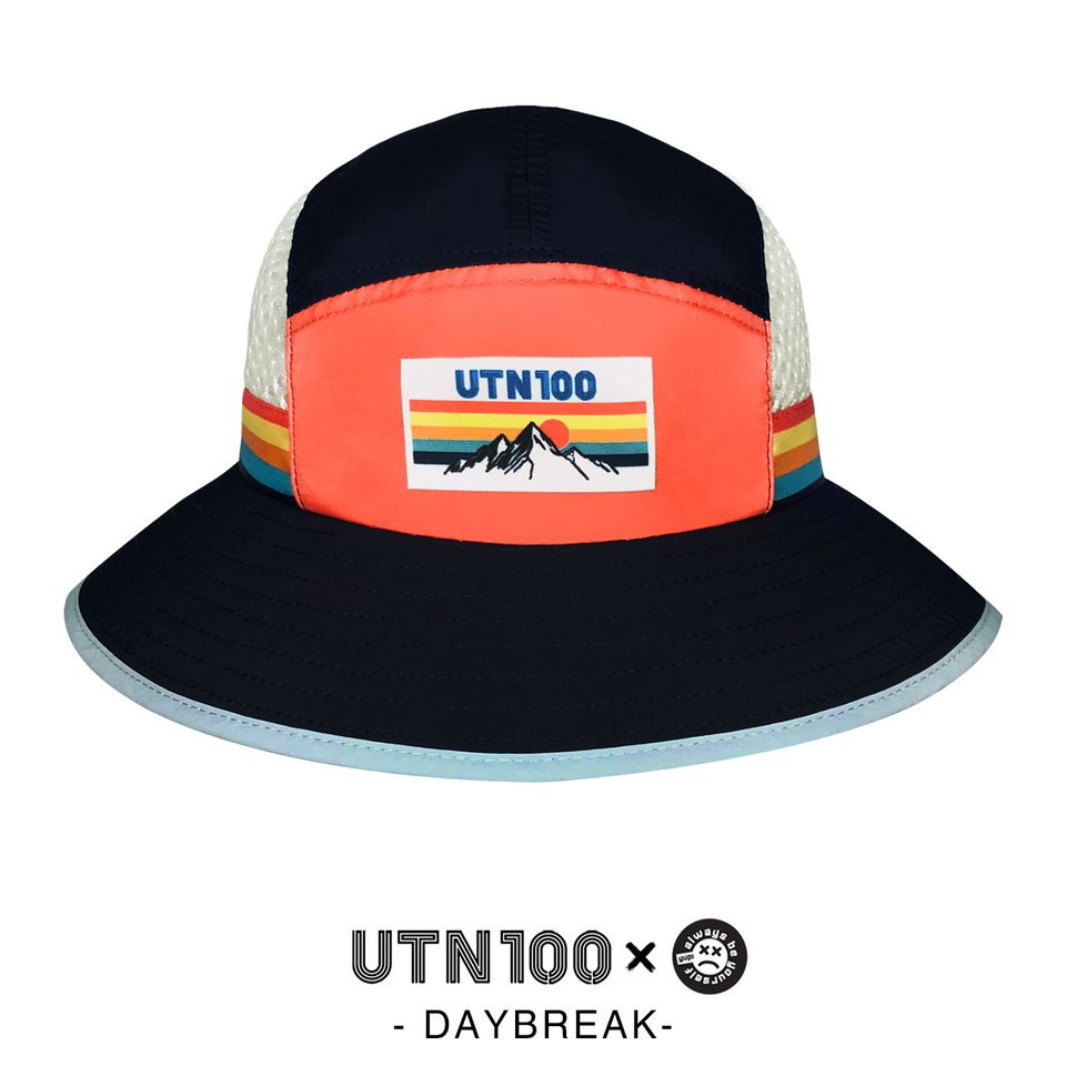 YUP x UTN100 DAYBREAK - ORANGE - หมวกวิ่ง หมวกปีกกว้าง