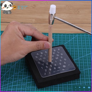ชุดตอกตัวอักษรภาษาอังกฤษ สําหรับงานหนัง DIY