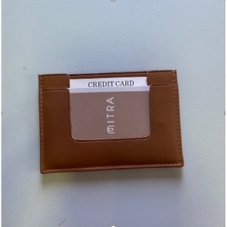 LA MITRA - Upcycled Card Holder Caramel กระเป๋าใส่บัตร