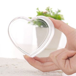 (พร้อมส่ง) กล่องพลาสติกแข็งรูปหัวใจ