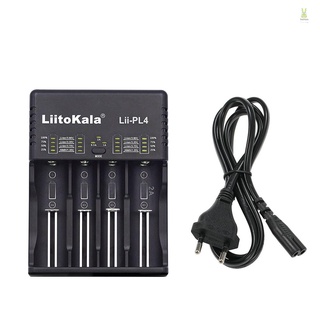 Flt LiitoKala Lii-PL4 ที่ชาร์จแบตเตอรี่อัจฉริยะ 4 ช่อง AC110-240V สําหรับ 18650 26650 16340 17500 AA AAA