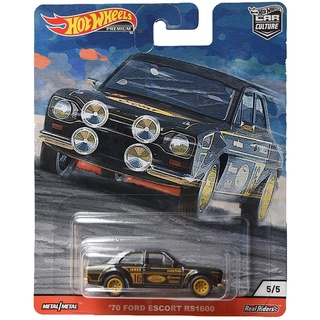 Hot Wheels Premium Car Culture 70 Ford Escort RS1600 ของแท้ ล้อยาง