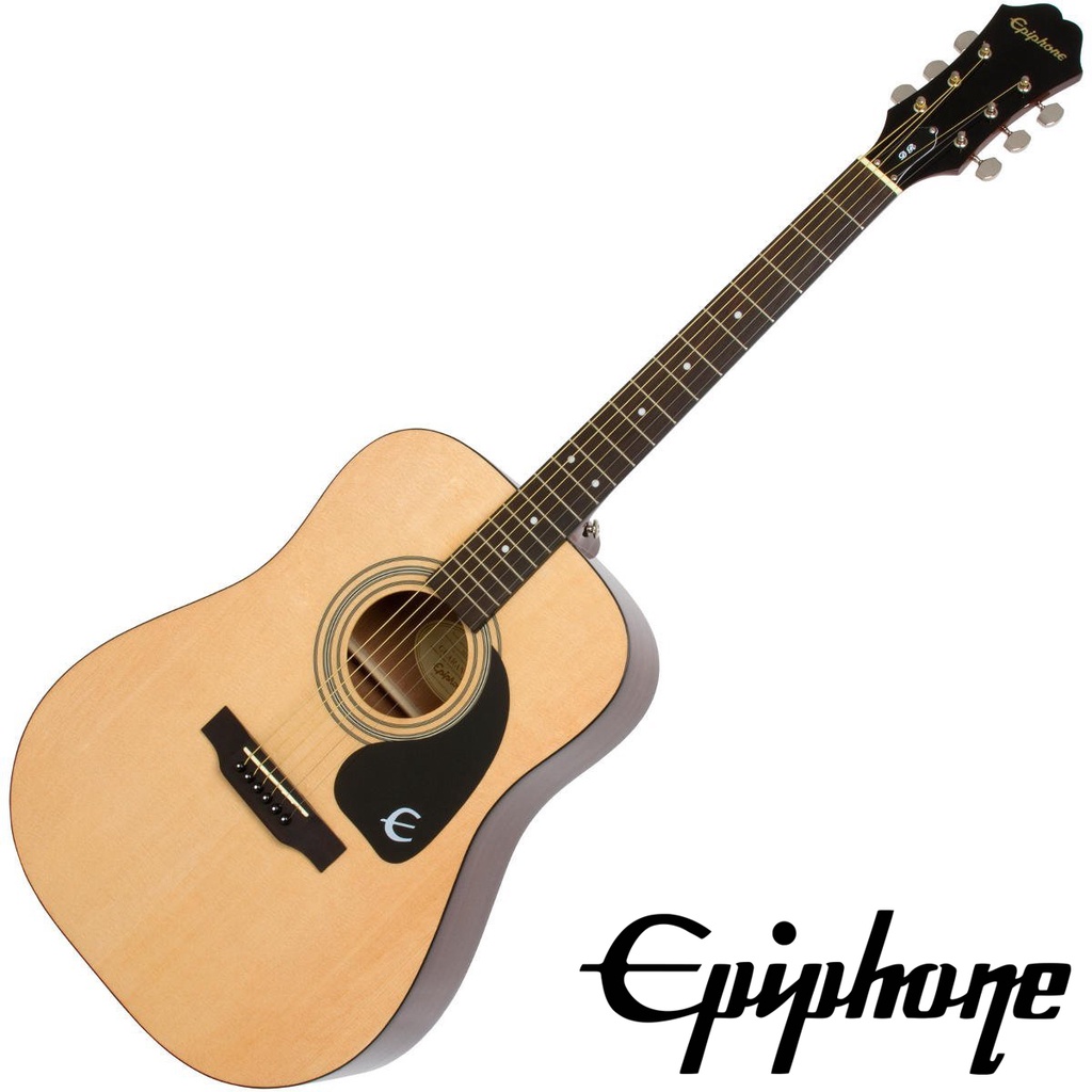 Epiphone® กีตาร์โปร่ง 41 นิ้ว ทรง Dreadnought รุ่น DR-100 ** ใช้สาย D’Addario® ** กีต้าร์ โปร่ง 41 น