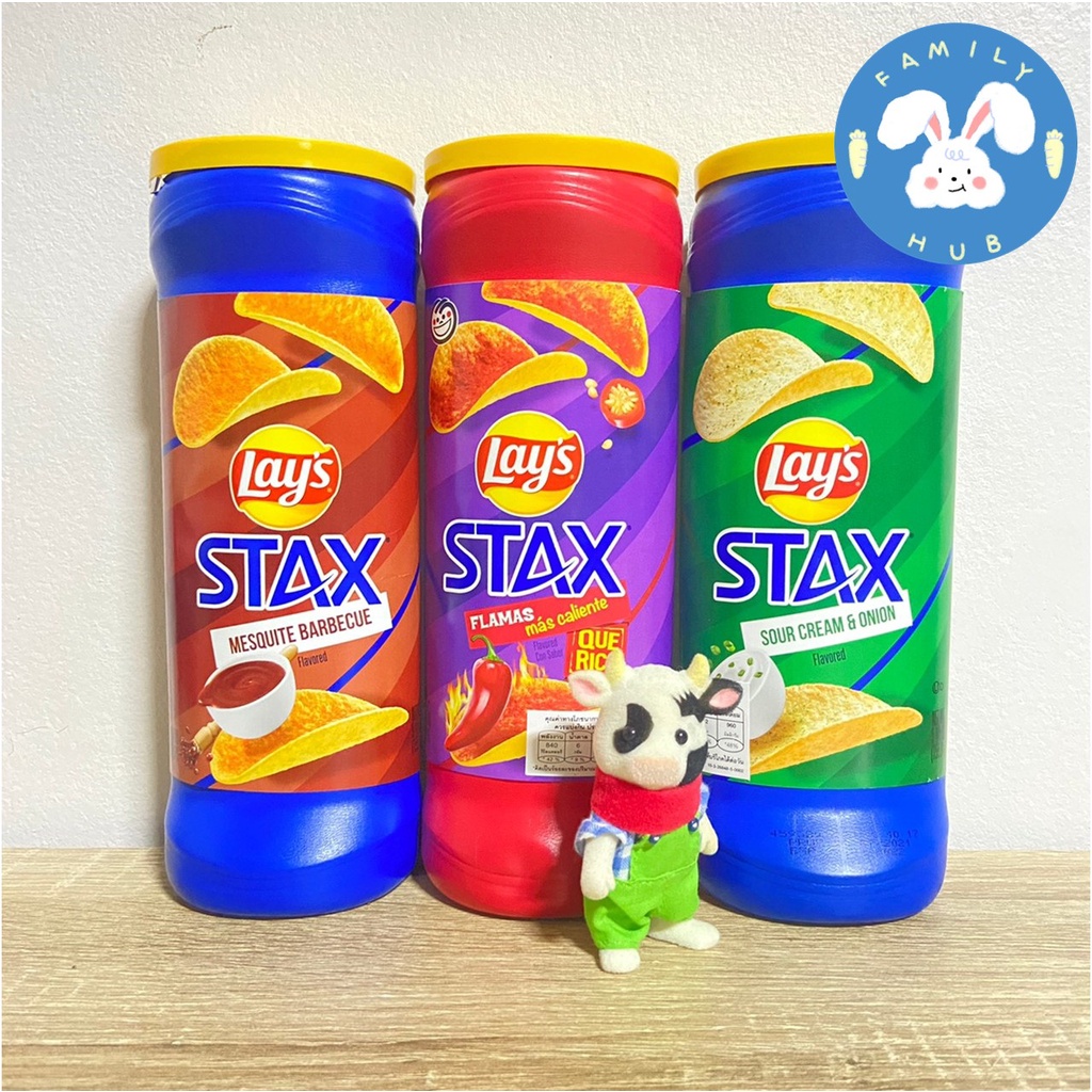 Lay's STAX  USA  เลย์อเมริกา พร้อมส่ง มีให้เลือก 3รสชาติ