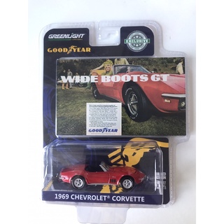 Greenlight 1/64 Exclusive Goodyear 1969 Chevrolet Corvette 30248