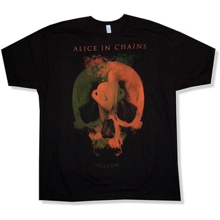 เสื้อยืดสีขาวเสื้อยืดลําลอง ผ้าฝ้ายแท้ แขนสั้น พิมพ์ลาย Alice in Chains Fetal Hollow Tour 2013 PA-NV แฟชั่นฤดูร้อน สไตล์