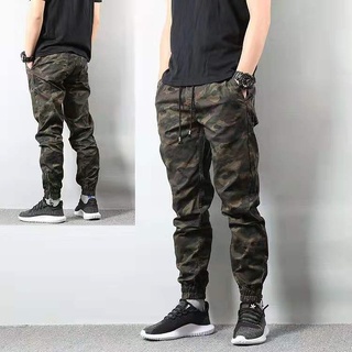 ✕▥﹍ฤดูร้อนกางเกงผู้ชาย Shawn Yue camouflage กางเกงผู้ชายกางเกงลำลองกางเกง beam กางเกง overalls ผ้าฝ้ายกางเกงยาว