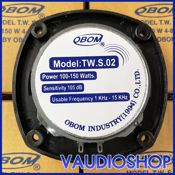 ทวิตเตอร์ เสียงแหลม OBOM TW.S02 (100-150W) จำนวน 1 ตัว  แหลมจรวด 4x4 นิ้ว ลำโพง เสียงแหลม