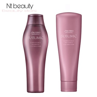 Shiseido Sublimic luminoforce shampoo + conditioner แชมพูชิเชโด้ แชมพู ชิเชโด้ แชมพูผมทำสี the hair care