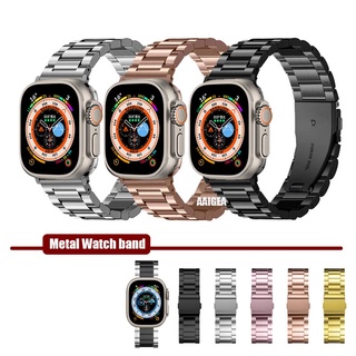 สายนาฬิกาข้อมือ สเตนเลส สําหรับ iWatch Band ultra 49 มม. 45 มม. 41 มม. 44 มม. 40 มม. 42 มม. 38 มม. Series 8 7 6 se 5