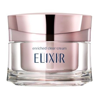 ✈ ครีมหน้าขาวใส สูตร Anti-Aging SHISEIDO Elixir Enriched Clear Cream TB 168g ต่อต้านริ้วรอย ขาวใส เรียบเนียน กระชับ