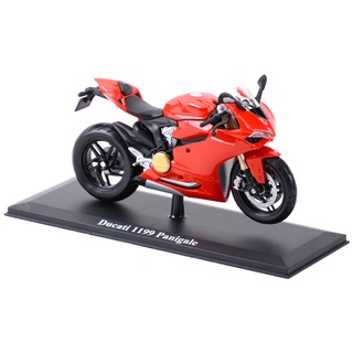 โมเดลรถจักรยานยนต์ Maisto 1:12 Ducati 1199 Panigale พร้อมขาตั้ง