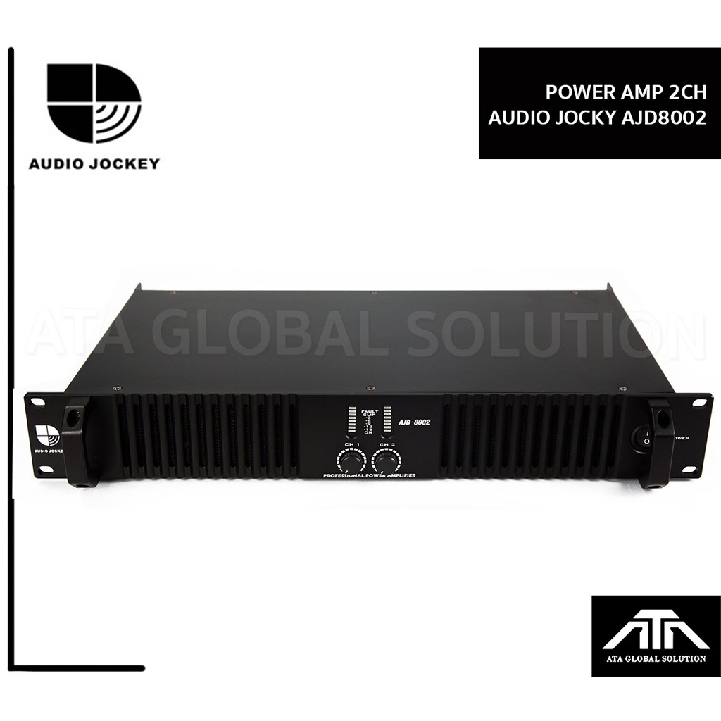 พาวเวอร์แอมป์ AUDIO JOCKEY AJD 8002 เครื่องขยายเสียง เพาเวอร์แอมป์ PowerAmp Amp AJD 8002