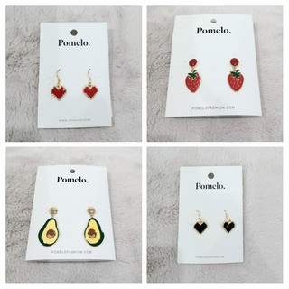 🥑❤️พร้อมส่งเลยจ้าา​🖤🍓 ต่างหู​ Pomelo ลายน่ารัก​ 140-190 บาท​ cute ​earrings