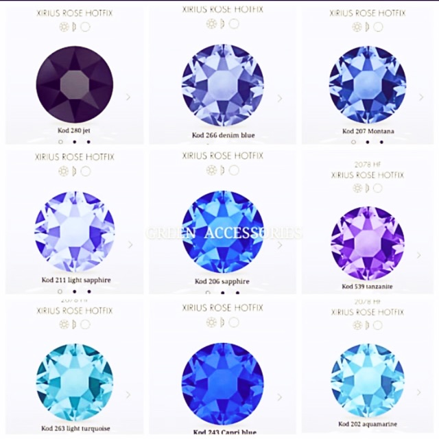 2038HF & 2078HF SS6-SS34 CRYSTAL HOTFIX I * ผลิตในคริสตัลที่ดีที่สุด * คุณภาพสูง *