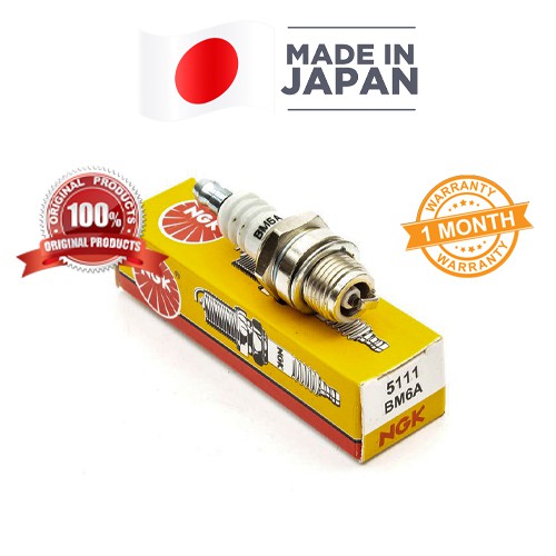 [ แท้] หัวเทียน NGK BM6A สำหรับ หัวเทียนเครื่องตัดหญ้า