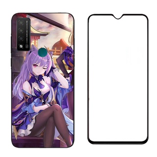 Tcl 20R 5G เคส Genshin Impact Case 6.5 นิ้ว TCL 20 R 5G ฟิล์มกระจกนิรภัย