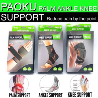 Paoku Palm , Ankle , Knee support ผ้ารัดข้อมือ,ข้อเท้า,หัวเข่า ลดเจ็บ แก้ปวด ตามจุดอย่างดี