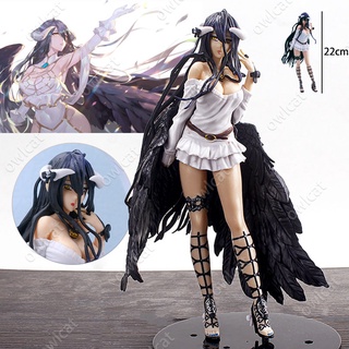 ฟิกเกอร์ Overlord Albedo (Standing Ver.) 1/6 21 ซม. Succubus Merciful Pure-White Devil บรรจุในกล่อง Ainz Ooal Gown PVC