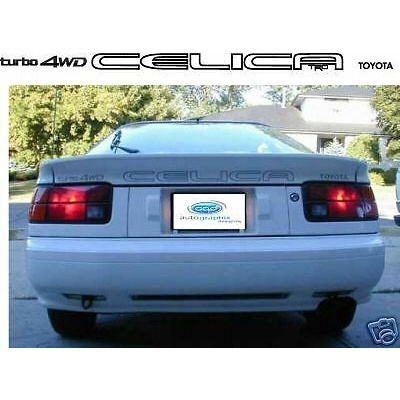 TOYOTA CELICA TURBO 4WD TRUNK DECAL STICKER TRD GT GTS