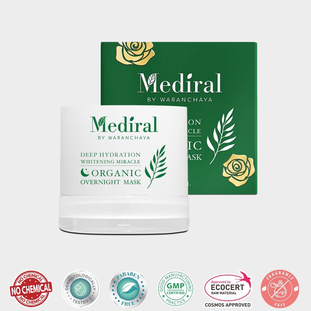 ส่งฟรี!! ✅ 1 แถม 1 ✅ เมดิรอล Mediral มาส์ก หน้าขาว ลบริ้วรอย ใส ชุ่มชื่น เนียน เด้ง 🍀 ออร์แกนิคใช้ได้ทุกสภาพผิว สูตรหมอ