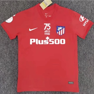 เสื้อกีฬาแขนสั้น ลายทีมชาติฟุตบอล Atletico Madrid ครบรอบ 75 ปี คุณภาพสูง AAA S-XXL