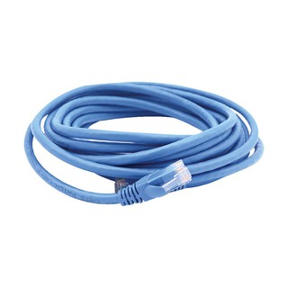 สาย Lan เชื่อมต่ออินเตอร์เน็ต สายนำสัญญาณเครือข่าย Ethernet CAT6 FIBRECONNEX 10 ม. สีฟ้า LAN CABLE FIBRECONNEX CAT6 10M