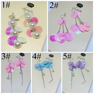 “พร้อมส่ง” ต่างหูหนีบแฟชั่นน่ารัก