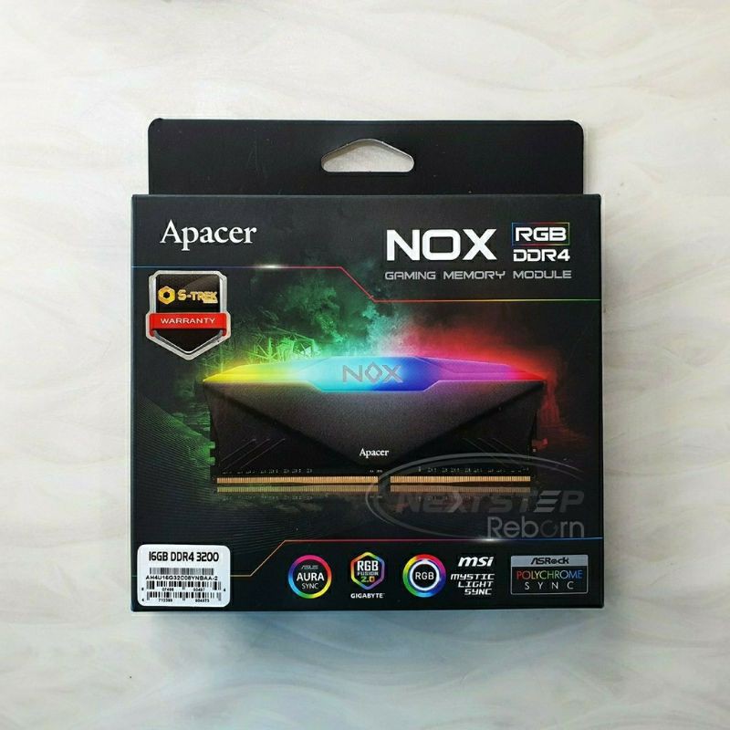 RAM DDR4 16GB bus 2666 (8GX2) Apacer Nox RGB (สินค้ามือ2)