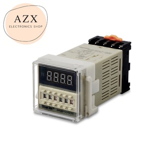 ถูกสุด! DH48S-S Digital Timer Delay Relay สลับเปิด-ปิด หน่วงเวลา +แถมขาซ๊อคเก็ตพร้อมส่ง พร้อมส่ง