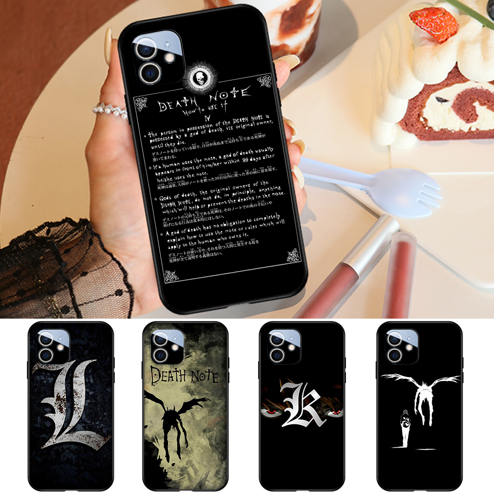 Apple iPhone 6 6s 7 8 Plus 11 Pro Max 12 Pro Max 12 mini Soft Case TPU Silicone Cover FA15 Death Note Anime
