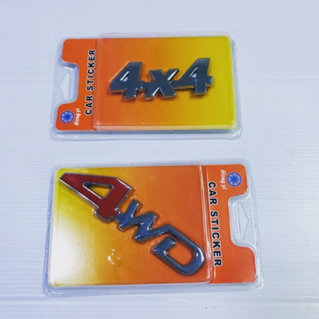 โลโก้ 4WD / Logo 4WD / ราคา ต่อ ชิ้น