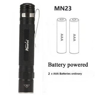Alonefire MN23 ไฟฉาย LED อลูมิเนียมอัลลอยด์ ขนาดเล็ก แบบพกพา ซูมได้ สําหรับไฟฉายทางการแพทย์ แบตเตอรี่ AAA