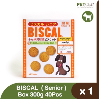 BISCAL ( Senior )  แบบกล่อง 300g 40 ชิ้น  สำหรับสุนัขอายุ 7 ปีขึ้นไป