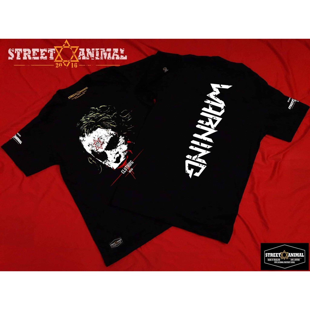 เสื้อยืดโจ๊กเกอร์ THE JOKER-01-BK สีดำ