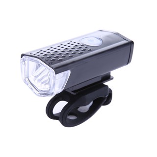 ไฟหน้าจักรยาน ชนิด CREE LED แบบชาร์จไฟ USB ความสว่าง 300 ลูเมน