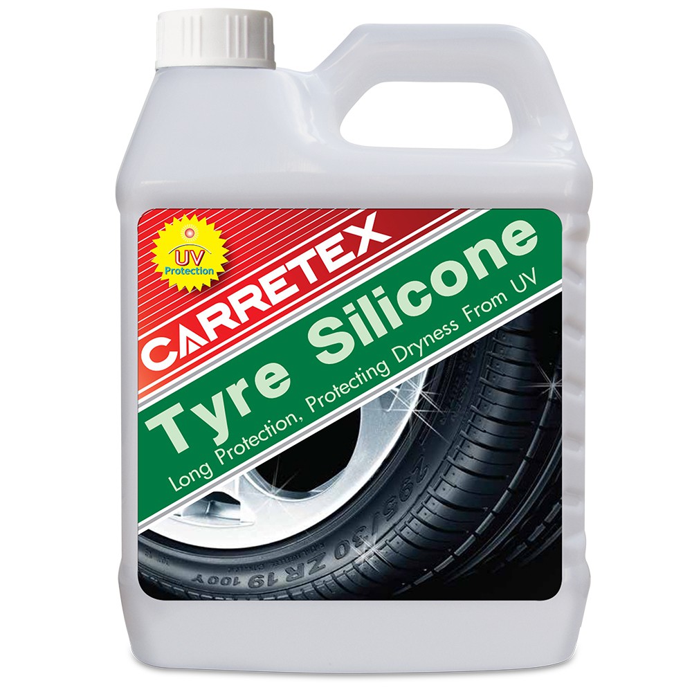 น้ำยาซิลิโคนชนิดใสเคลือบเงายางรถ (Carretex Tyre Silicone)