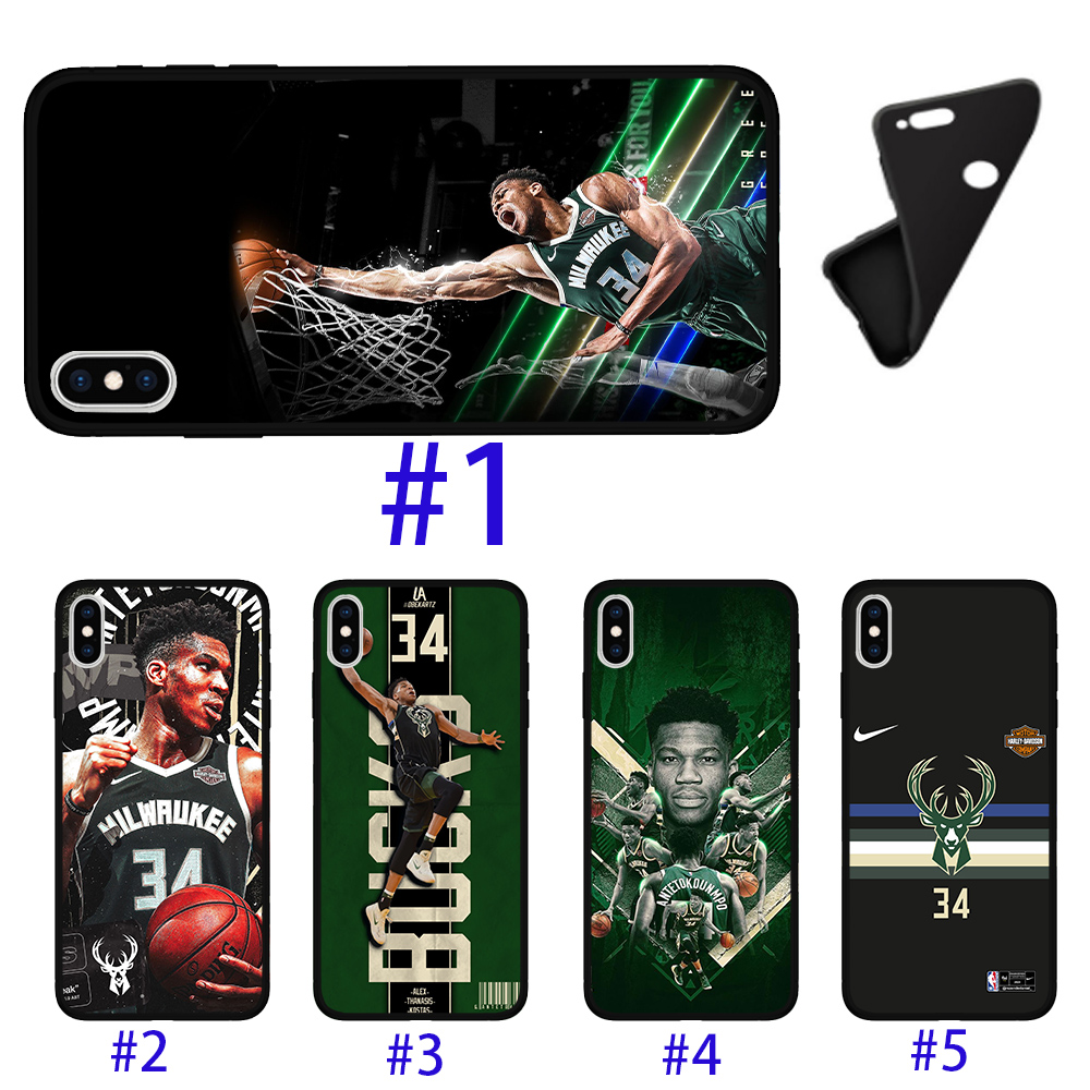 Bucks 34 Giannis Antetokounmpo NBA Design ปลอกยางซิลิโคนสําหรับ Huawei Nova 2i 3 3i 7i P30 Lite Pro 
