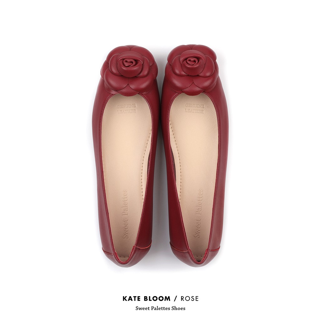 Sweet Palettes รองเท้าหนังแกะ Kate Bloom Rose
