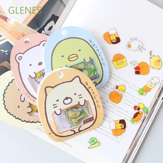 Glenes สติกเกอร์ฉลาก ลายการ์ตูนน่ารัก DIY สําหรับติดตกแต่งสมุดบัญชี 50 ชิ้น ต่อถุง