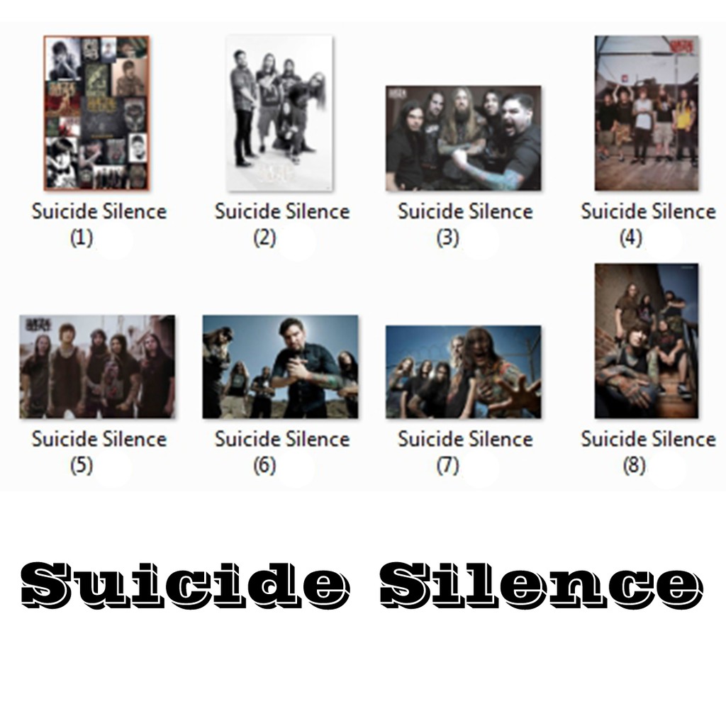 โปสเตอร์ Suicide Silence (8แบบ) ซูไซ ไซเลน วง ดนตรี Deathcore อเมริกัน รูป ภาพ ติดผนัง สวยๆ poster (88x60ซม.โดยประมาณ)