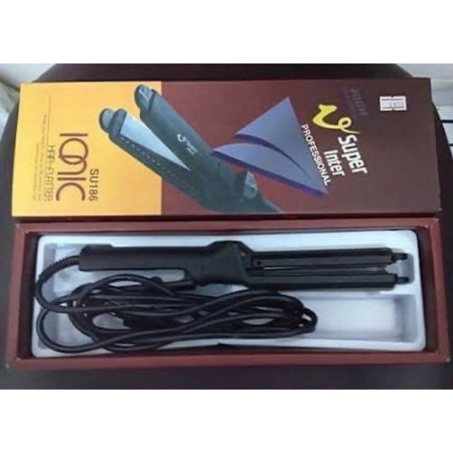 🌸เครื่องหนีบผม Super V Inter SU 186 มีฟัน💥 Super V Inter SU186 แท้💯 เครื่องหนีบผม ซุปเปอร์วี มีฟัน ห