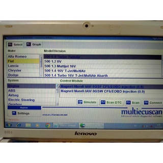 ชุดสแกนรถศูนย์ multiecuscan สำหรับfiat , alfa romeo